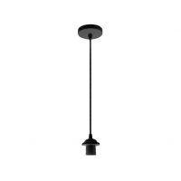 Armazon Colgante Disco P/pantalla Negro 1xe27 REgx10x10 Cm