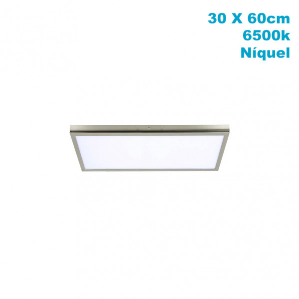 Panel Superf. 36w 6500k Tivoli Niquel 2,5x30x60 Cm 3060 Lm