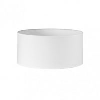 Pantalla Cilindrica Dori E27 Blanca 45Dx45dx22h Cm Tejido Popelin