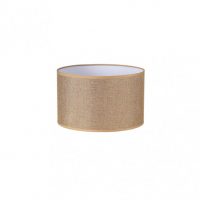 Pantalla Cilindrica Jin E27 Marron 30Dx30dx20h Cm Tejido Saco-yute