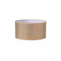 Pantalla Cilindrica Jin E27 Marron 35Dx35dx20h Cm Tejido Saco-yute