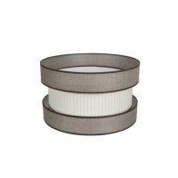 Pantalla Colg./pie Salon Home E27 Marron-beis 40dx40dx24h