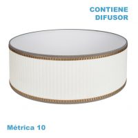 Pantalla Colgante Soprano M10 Beis 60dx60dx23h Difusor Incluido