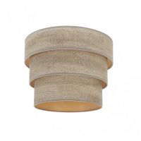 Pantalla Colgante Triple Smile E27 Madera Gris 40dx20dx26h