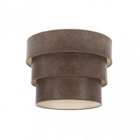 Pantalla Colgante Triple Smile E27 Oxido 40dx20dx26h