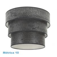 Pantalla Colgante Triple Smile M10 Madera Negra 50dx40dx28h