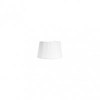 Pantalla Laura E27 Blanca 15dx12dx13h Conica Abierta