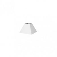 Pantalla Piramide Mezzo E27 Blanco 17dx8dx13h  Tejido Popelin