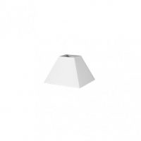Pantalla Piramide Mezzo E27 Blanco 20dx10dx15h   Tejido Popelin