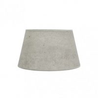 Pantalla Salma E27 Cemento Gris 35dx25dx20h Conica  Abierta
