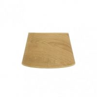 Pantalla Salma E27 Madera Clara 30dx22dx17h Conica  Abierta