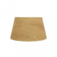 Pantalla Salma E27 Madera Clara 35dx25dx20h Conica  Abierta