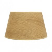 Pantalla Salma E27 Madera Clara 45dx35dx30h Conica  Abierta