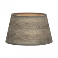 Pantalla Salma E27 Madera Gris 45dx35dx30h Conica   Abierta