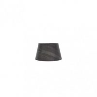 Pantalla Salma E27 Madera Negra 15dx12dx13h Conica Abierta