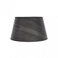 Pantalla Salma E27 Madera Negra 35dx25dx20h Conica  Abierta