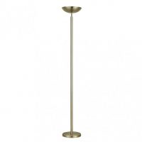 Pie De Salon Luyten 2xe27 Cuero 180x27x27 Cm