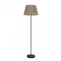 Pie Salon Ada 1xe27 Negro/arena 163x40x40 Cm