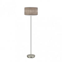 Pie Salon Alexandra 1xe27 Niquel/madera Gris 162x40x40 Cm