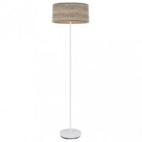 Pie Salon Jerte 1xe27  Blanco/madera Gris 165x40x40 Cm