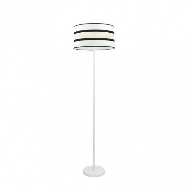 Pie Salon Karla 1xe27 Blanco/beis 149x40x40 Cm