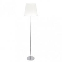 Pie Salon Maldivas 1xe27 Cromo/blanco 175x40x40 Cm
