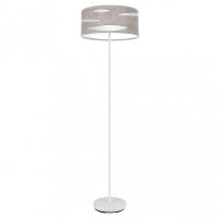 Pie Salon Odra 1xe27 Blanco/cemento Gris 165x40x40 Cm