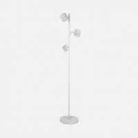 Pie Salon Ortiga 3 X Gx53 Blanco 27w 2400lm Orientable Bombillas Incluidas 142x25x25cm