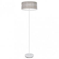 Pie Salon Piron 1xe27 Blanco/cemento Gris 165x40x40 Cm