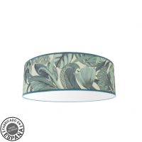 Plafon Argel 4xe27 Hoja Azul 17x50x50 Cm