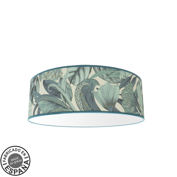 Plafon Argel 4xe27 Hoja Azul 17x50x50 Cm