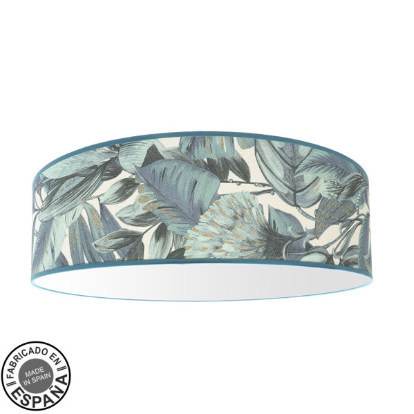 Plafon Argel 4xe27 Hoja Azul 17,5x60x60 Cm