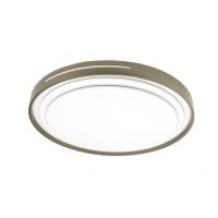 Plafon Argus 36w 3000-4000-6500k Blanco/Cuero 3528lm 7,5x39x39cm C/remoto Y Reg.intensidad