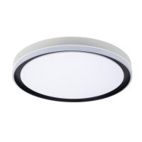 Plafon Claribel 60w 3000-4200-6500k Blanco/negro 7,5x50x50cm 5400lm C/remoto, Reg.intensidad Y Memoria