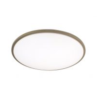 Plafon Eglon 36w 3000-4000-6500k Blanco/Cuero 3528lm 6,5x39x39cm C/remoto Y Reg.intensidad