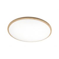 Plafon Eglon 36w 3000-4000-6500k Blanco/Madera 3528lm 6,5x39x39cm C/remoto Y Reg.intensidad