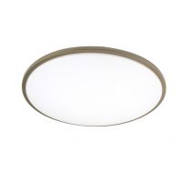 Plafon Eglon 60w 3000-4000-6500k Blanco/Cuero 5880lm 8x49x49cm C/remoto Y Reg.intensidad