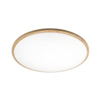 Plafon Eglon 60w 3000-4000-6500k Blanco/Madera 5880lm 8x49x49cm C/remoto Y Reg.intensidad