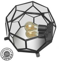 Plafon Lente 1xe27 Negro 13x25x25 Cm