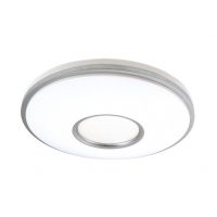 Plafon Perote 60w 3000-4000-6500k Blanco/Plata 5880lm 8x49x49cm C/remoto Y Reg.intensidad