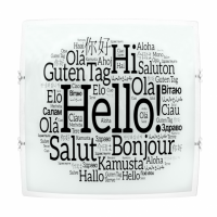 Plafón Saludo 2xe27 Blanco 30x30