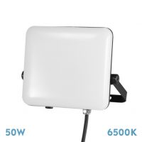 Proyector Destello 50w 6500k Blanco/negro 4500lm 90º  Ip65 16,4x20x4,5 Cm