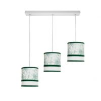 Regleta Caledonia 3xe27 Blanco/verde Regx65x16cm