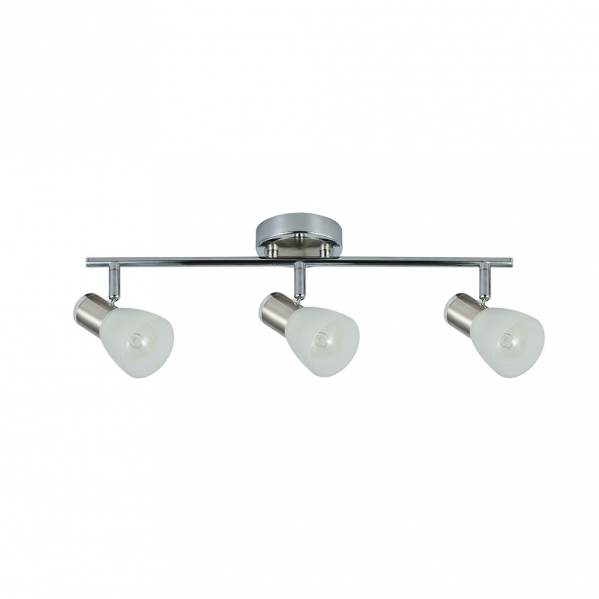 Regleta Cholo 3xe14 Cromo/niquel 16x48,5x10 Cm