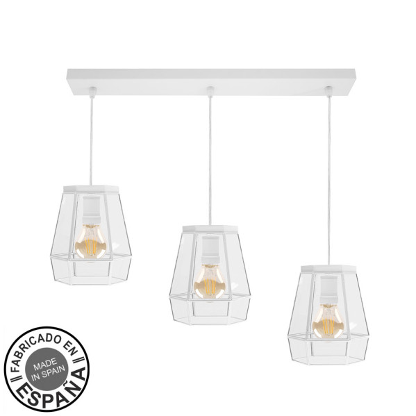 Regleta Guia 3xe27 Blanco Regx64x15 Cm