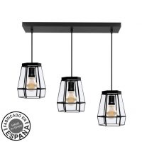 Regleta Guia 3xe27 Negro Regx64x15 Cm