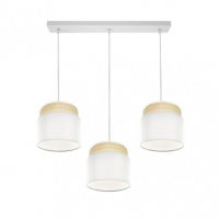 Regleta Kandy 3xe27 Natural/blanco Regx68x19 Cm