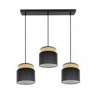 Regleta Kandy 3xe27 Natural/negro Regx68x19 Cm