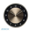 Reloj De Pared Berwin Aluminio-negro 30d Movimiento Continuo - Imagen 2