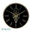 Reloj De Pared Duque Negro/oro 46x46x7cm Engranajes Con Movimiento - Imagen 2